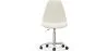 Chaise de Bureau Pivotante en bouclette fausse fourrure Tapissée - Boucles Blanches  - Denisse image 7