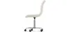 Chaise de Bureau Pivotante en bouclette fausse fourrure Tapissée - Boucles Blanches  - Denisse image 7
