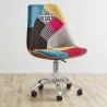  Chaise de Bureau Pivotante - Tissu Patchwork - Simona image 7