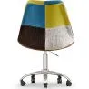  Chaise de Bureau Pivotante - Tissu Patchwork - Simona image 7