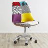Chaise de Bureau Pivotante - Tissu Patchwork - Ray  image 7