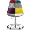 Chaise de Bureau Pivotante - Tissu Patchwork - Ray  image 7