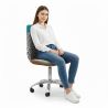  Chaise de Bureau Pivotante - Tissu Patchwork - Patty image 7