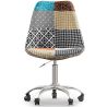  Chaise de Bureau Pivotante - Tissu Patchwork - Patty image 7