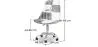 Chaise de Bureau Pivotante - Tissu Patchwork - Sam  image 7