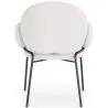 Chaise de salle à manger avec accoudoirs - Tapissée en tissu bouclé - Erys image 7