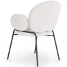 Chaise de salle à manger avec accoudoirs - Tapissée en tissu bouclé - Erys image 7