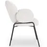 Chaise de salle à manger avec accoudoirs - Tapissée en tissu bouclé - Erys image 7