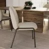 Chaise de salle à manger - Tapissée en tissu bouclé - Erys image 7