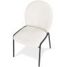 Chaise de salle à manger - Tapissée en tissu bouclé - Erys image 7