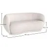 Canapé courbe 3 places en tissu bouclé - Curvy image 7