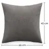 Lot de 2 coussins en velours - housse et garnissage - Mesmal image 7