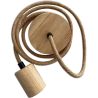 Câble de Lampe Suspendue en Jute et Bois - 200cm - Hanz image 7