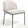 Chaise de salle à manger - Tapissée en tissu bouclé - Mina image 7