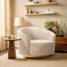 Fauteuil Design Courbé - Revêtu de Velours - Herina image 7