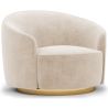 Fauteuil Design Courbé - Revêtu de Velours - Herina image 7