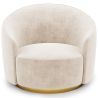 Fauteuil Design Courbé - Revêtu de Velours - Herina image 7