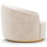Fauteuil Design Courbé - Revêtu de Velours - Herina image 7
