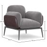 Fauteuil rembourré en velours - June image 7