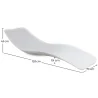 Chaise longue de piscine design - Blanc mat - Hero image 7