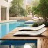 Chaise longue de piscine design - Blanc mat - Hero image 7