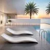 Chaise longue de piscine design - Blanc mat - Hero image 7
