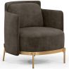 Fauteuil Design - Revêtu de Velours - Terrec image 7