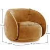 Fauteuil Courbé en Velours - Fauteuil - Cally image 7