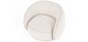 Fauteuil incurvé en bouclette fausse fourrure Tapissée - Boucles Blanches - Cally  image 7