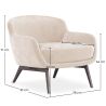 Fauteuil Rembourré en Velours - Jenna image 7