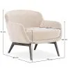 Fauteuil Rembourré en Velours - Jenna image 7