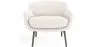 Fauteuil en bouclette fausse fourrure Tapissée - Boucles Blanches  - Jenna image 7