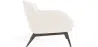 Fauteuil en bouclette fausse fourrure Tapissée - Boucles Blanches  - Jenna image 7