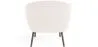 Fauteuil en bouclette fausse fourrure Tapissée - Boucles Blanches  - Jenna image 7