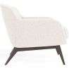 Fauteuil en bouclette fausse fourrure Tapissée - Boucles Blanches  - Jenna image 7