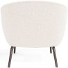 Fauteuil en bouclette fausse fourrure Tapissée - Boucles Blanches  - Jenna image 7