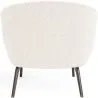 Fauteuil en bouclette fausse fourrure Tapissée - Boucles Blanches  - Jenna image 7