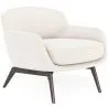 Fauteuil en bouclette fausse fourrure Tapissée - Boucles Blanches  - Jenna image 7