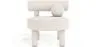 Fauteuil en bouclette fausse fourrure Tapissée - Boucles Blanches - Klena image 7