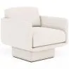 Fauteuil en bouclette fausse fourrure Tapissée - Boucles Blanches - Jackson image 7
