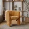 Fauteuil rembourré en velours - Callum image 7