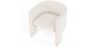 Fauteuil de Design en bouclette fausse fourrure Tapissée - Boucles Blanches  - Curtis image 7