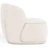 Fauteuil en bouclette fausse fourrure Tapissée - Boucles Blanches - Mykel image 7
