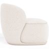 Fauteuil en bouclette fausse fourrure Tapissée - Boucles Blanches - Mykel image 7