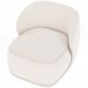 Fauteuil en bouclette fausse fourrure Tapissée - Boucles Blanches - Mykel image 7