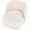 Fauteuil en bouclette fausse fourrure Tapissée - Boucles Blanches - Mykel image 7