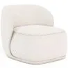 Fauteuil en bouclette fausse fourrure Tapissée - Boucles Blanches - Mykel image 7