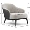 Fauteuil Tapissé en Velours - Luc image 7