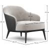 Fauteuil Tapissé en Velours - Luc image 7