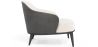 Fauteuil en bouclette fausse fourrure Tapissée - Boucles Blanches - Luc image 7